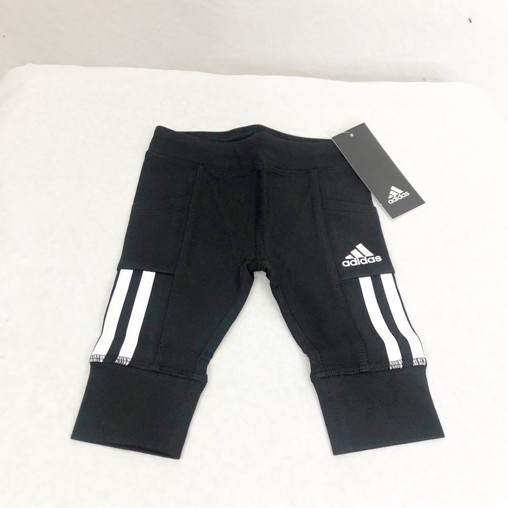 NEW Adidas Boys Athletic Jogger Pants, Size 2T, Black